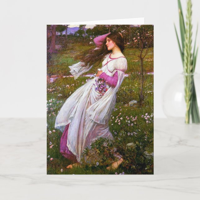 Windsweß von John William Waterhouse Karte (Vorderseite)