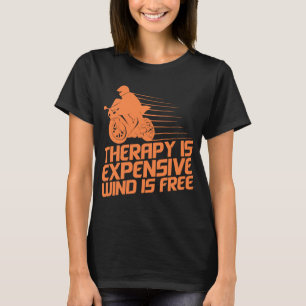 Windtherapie Motorrad Männer Frauen Radfahrer T-Shirt