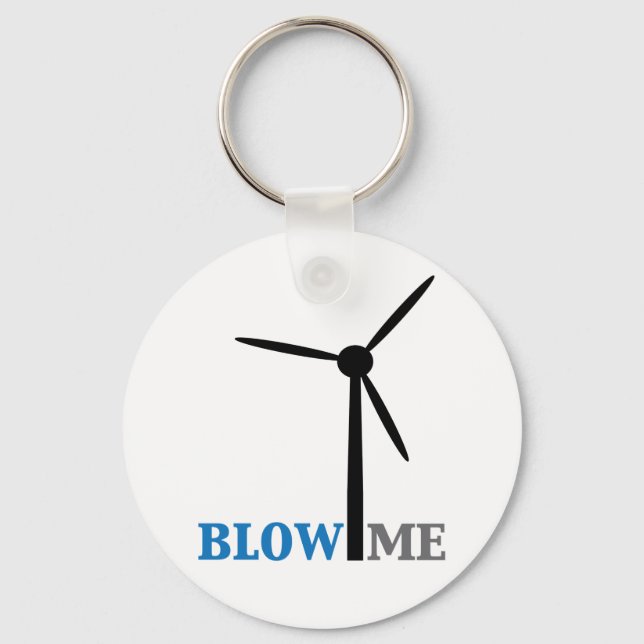 Windturbine blasen schlüsselanhänger (Vorderseite)