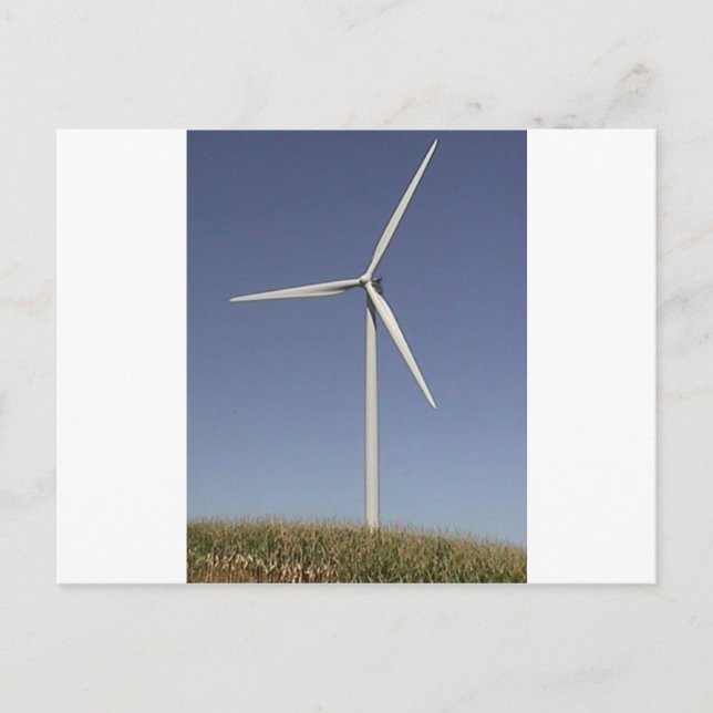 Windturbine Postkarte (Vorderseite)