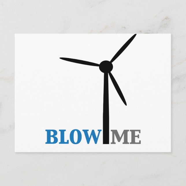 Windturbine Postkarte (Vorderseite)
