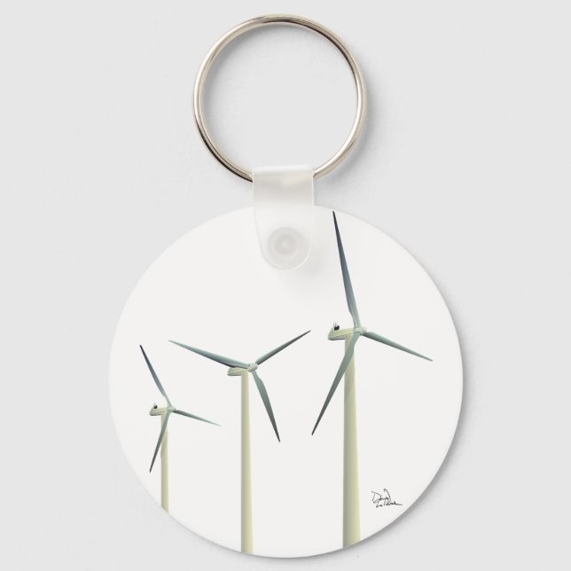 Windturbine Schlüsselanhänger (Vorderseite)