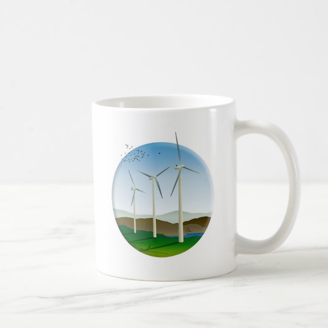 Windturbinen Kaffeetasse (Rechts)