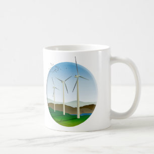 Windturbinen Kaffeetasse