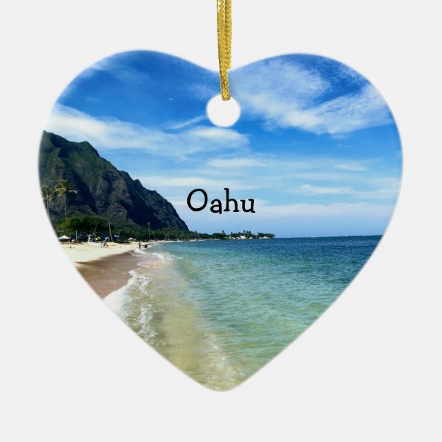 Windward Oahu Beach Ornament (Vorne)