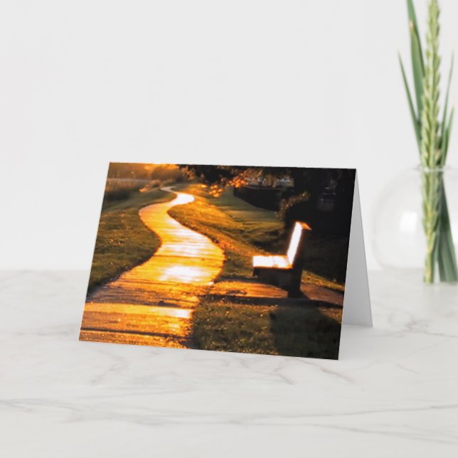 Windweg in den Sonnenuntergang Karte (Vorderseite)