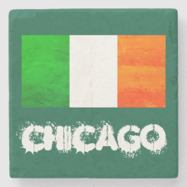 Windy City Chicago Irisches Erbe Steinuntersetzer