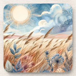 Windy Day Rustic Boho Mountain Prairie Country Getränkeuntersetzer