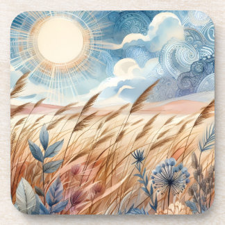 Windy Day Rustic Boho Mountain Prairie Country Getränkeuntersetzer