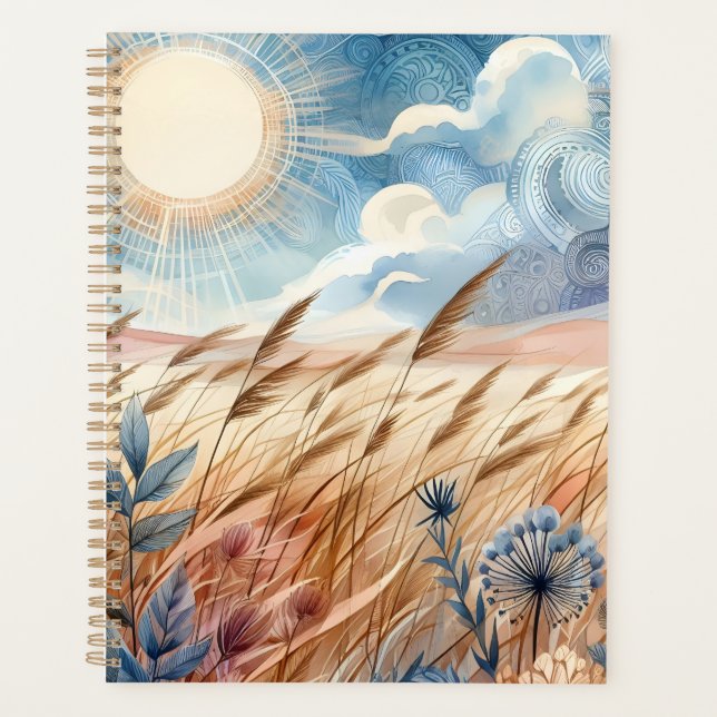 Windy Day Rustic Boho Mountain Prairie Country Planer (Vorderseite)