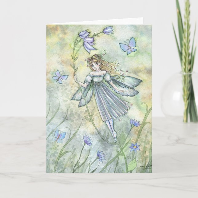 Windy Fairy Art Card, Notecard by Molly Harrison Karte (Vorderseite)