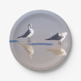 Windy Seagull Paper Plate Pappteller