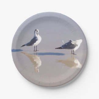 Windy Seagull Paper Plate Pappteller