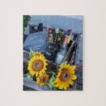 Wine and Flowers Puzzle