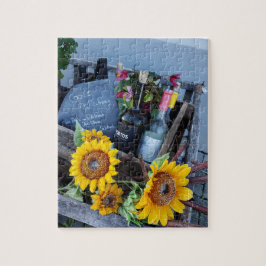 Wine and Flowers Puzzle