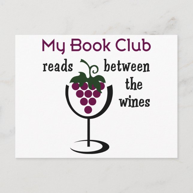Wine Book Club Postkarte (Vorderseite)
