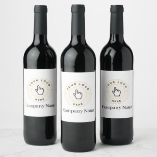 Wine Bottle Label - Custom (add text/logo) Weinetikett