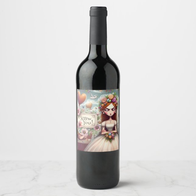 Wine bottle sticker weinetikett (Vorderseite)