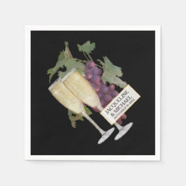 Wine Champagne Bridal Empfang Deco Serviette