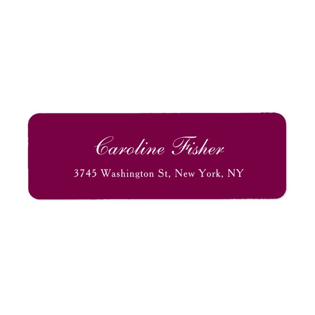 Wine Classical Handwriting Schlicht Simple Mailing (Vorne)