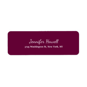 Wine Color Creative Handwriting Schlicht Feminine
