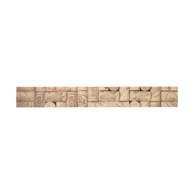 Wine Corks Belly Bands Einladungsbanderole (Flach)