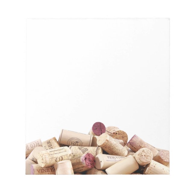 Wine Corks Notepad Notizblock (Vorderseite)