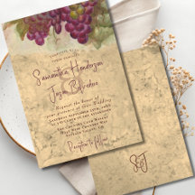 Wine Country Wedding Rustic Vineyard Monogram