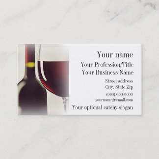 Wine Design Business Card Visitenkarte