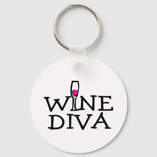 Wine Diva Schlüsselanhänger (Vorderseite)