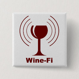 Wine-Fi Waves Burgund Weinglas Button