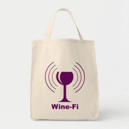 Wine-Fi Waves Lila Weinglas Tragetasche