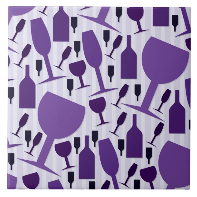 Wine glass pattern fliese (Vorderseite)