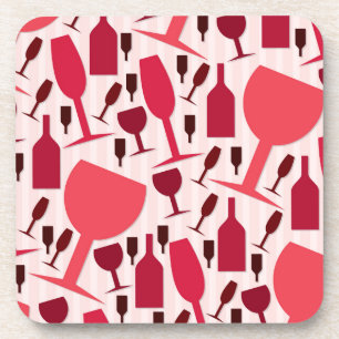 Wine glass pattern getränkeuntersetzer