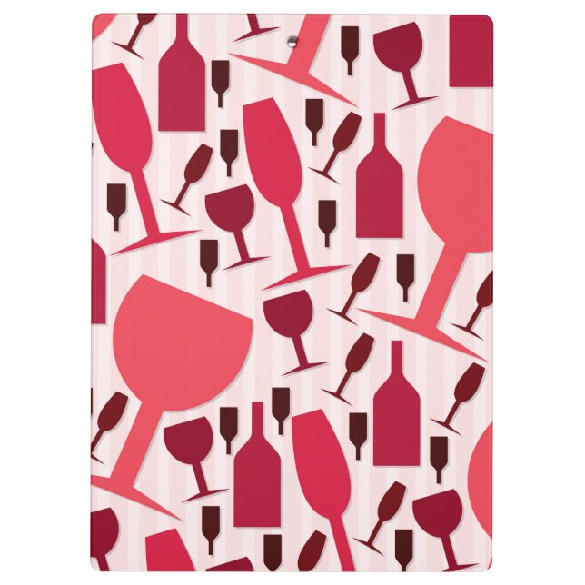 Wine glass pattern klemmbrett (Rückseite)