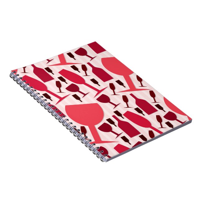 Wine glass pattern notizblock (Rechte Seite)