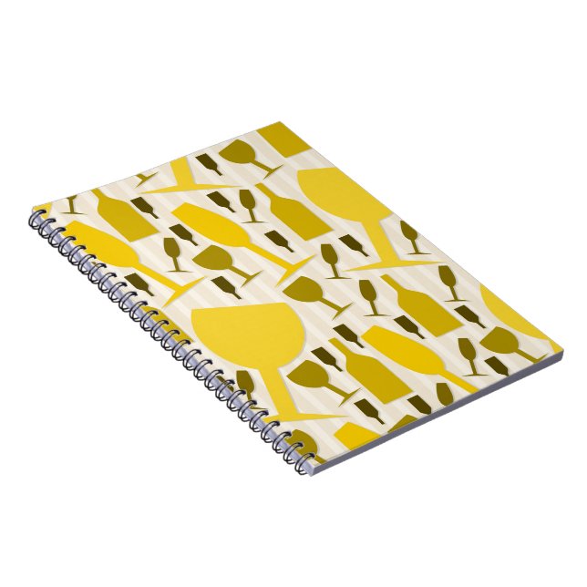 Wine glass pattern notizblock (Rechte Seite)