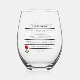 Wine Glass Rosé Spritz Recipe Guide Weinglas Ohne Stiel