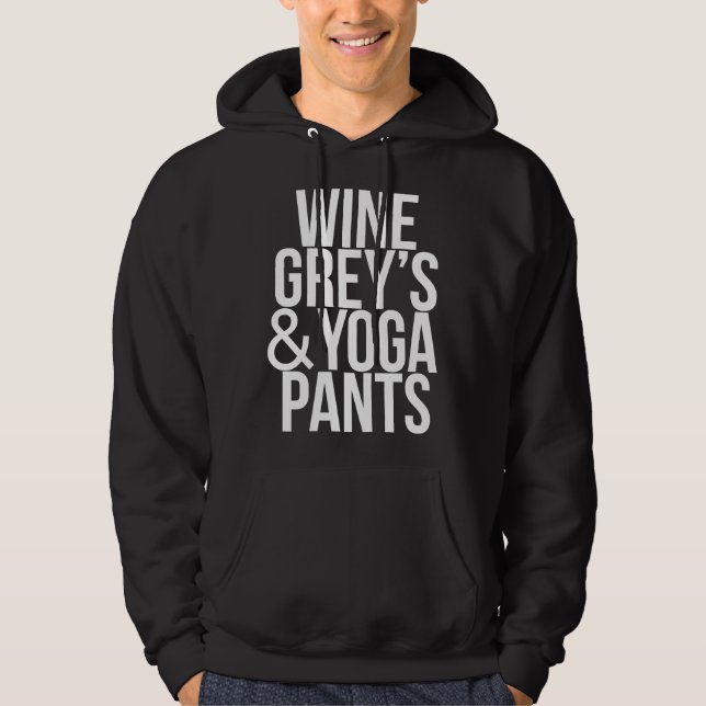 Wine Gray S&amp Yoga Pants Hoodie (Vorderseite)
