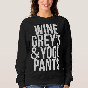 Wine Gray S&amp Yoga Pants Sweatshirt