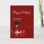 Wine Happy Birthday Friend Card Karte<br><div class="desc">Nicht nur eine hübsche Karte,  sondern auch ein bisschen niedlich! Wünschen Sie Ihrem Freund einen guten Geburtstag,  mit viel Wein!</div>