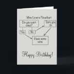 Wine Happy Birthday Funny Spaß Karte<br><div class="desc">This design was created though digital art. It may be personalized in the area provide or customizing by choosing the click to customize further option and changing the name, initials or words. You may also change the text color and style or delete the text for an image only design. Kontakt...</div>