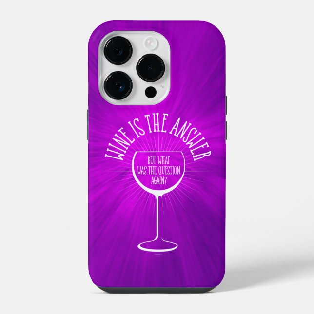 Wine Is The Answer Case-Mate iPhone-Hülle iPhone 14 Pro Hülle (Rückseite)