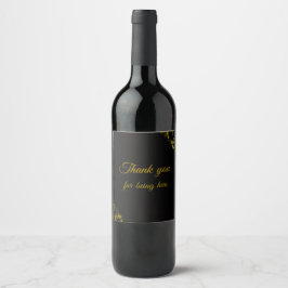 Wine label-Midnight Elegance Weinetikett