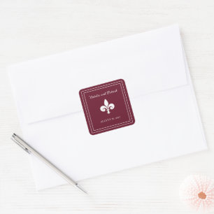 Wine Lilie Wedding Stickers