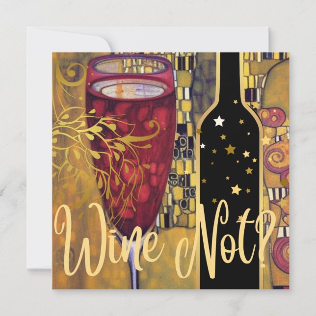 Wine Lover Feiertagskarte (Vorderseite)