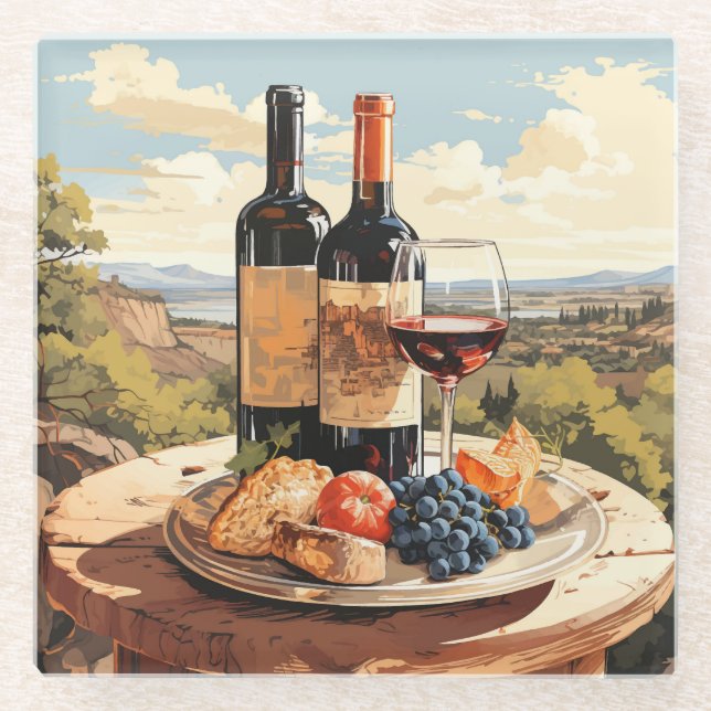Wine Lover Glasuntersetzer (Vorderseite)