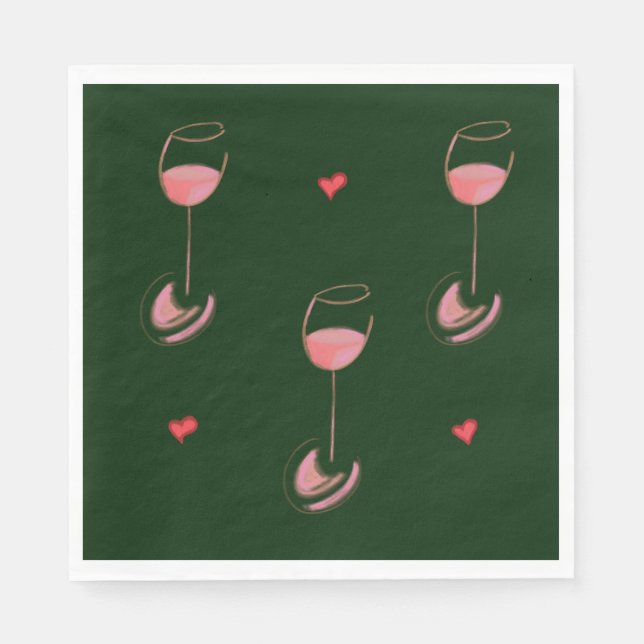 Wine lover napkins serviette (Vorderseite)