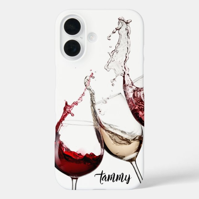 Wine Lover Phone Case – Red, White & Rosé (Rückseite)