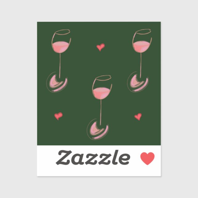 Wine lover sticker (Blatt)